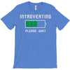 low battery introvert pun humor T-Shirt