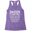 I Love You Daddy Racerback Tank