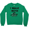 i walk with wasd Crewneck Sweatshirt