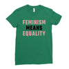 Feminism Means Equality Ladies Fitted T-Shirt