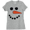 frosty snowman Ladies Fitted T-Shirt