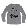 mom of boys Long Sleeve Shirts