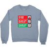 bat safety Crewneck Sweatshirt
