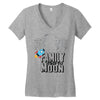 Family Trip To Moon Women's V-Neck T-Shirt