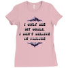 i only see my goals Ladies Fitted T-Shirt