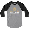 Wildlife Camping 3/4 Sleeve Shirt