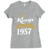 kings are born in 1957 Ladies Fitted T-Shirt