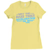 may the mass times acceleration be with you Ladies Fitted T-Shirt