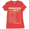 February Girl Facts Pisces Ladies Fitted T-Shirt