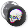 skull glitch Pin-back button
