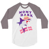 Mommy Shark -Shark Do Do Do 3/4 Sleeve Shirt