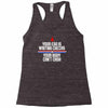 your ego is writing checks boyfriend Racerback Tank