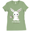 too early (black) Ladies Fitted T-Shirt
