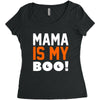 mama is my boo T-Shirt Women's Triblend Scoop T-shirt
