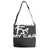 dont touch my car Adjustable Strap Totes