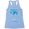 blur milk coffee and tv rock music band Racerback Tank