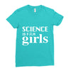 Science is for Girls Ladies Fitted T-Shirt