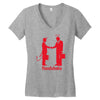 handshake Women's V-Neck T-Shirt