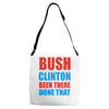 bush clinton large Adjustable Strap Totes