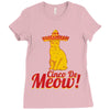 cinco de meow cinco de mayo Ladies Fitted T-Shirt