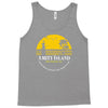 amity island jaws inspired movie shark printed Tank Top