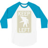 keep left shark 3/4 Sleeve Shirt