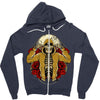 hip hop and rose Zipper Hoodie