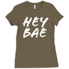 hey bae Ladies Fitted T-Shirt