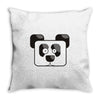 panda pixel Throw Pillow