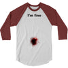 i'm fine gunshot 3/4 Sleeve Shirt