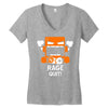 rage quit Women's V-Neck T-Shirt