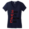 saved with amazing grace Women's V-Neck T-Shirt