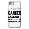 stomach cancer awaneress i wear periwinkle for someone special to me iPhone 8 Case