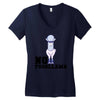 no probllama Women's V-Neck T-Shirt