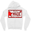 texas made lone star license plate Zipper Hoodie