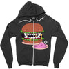monster burger Zipper Hoodie