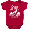 chill hungry wolf Baby Bodysuit