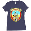 dogs bollocks beer label ideal birthday present or gift Ladies Fitted T-Shirt
