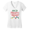ocd obsessive christmas disorder Women's V-Neck T-Shirt