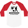Backpacker Let's Explore The World 3/4 Sleeve Shirt