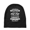 Super Cool Pop Pop Of A Freaking Awesome Granddaughter Baby Beanies