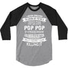 Super Cool Pop Pop Of A Freaking Awesome Granddaughter 3/4 Sleeve Shirt