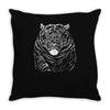 snarling tiger best trending Throw Pillow