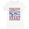 my mom is in heaven forever Ladies Fitted T-Shirt