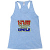 i'm cute see my uncle Racerback Tank
