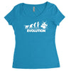 drummer evolution Women's Triblend Scoop T-shirt