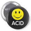 acid house smiley face 90's rave club hardcore party Pin-back button