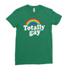 totally gay Ladies Fitted T-Shirt