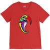 color bird V-Neck Tee