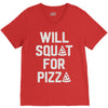 will squat for pizza V-Neck Tee